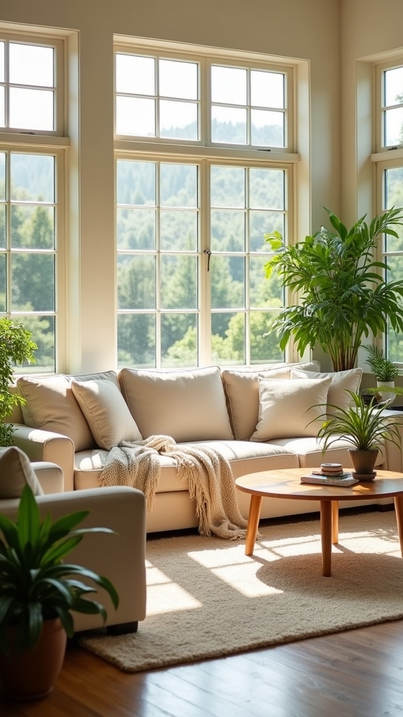 vibrant greenery enhances interiors