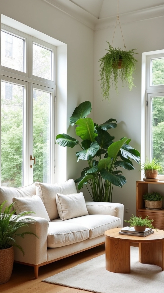 vibrant indoor plant integration