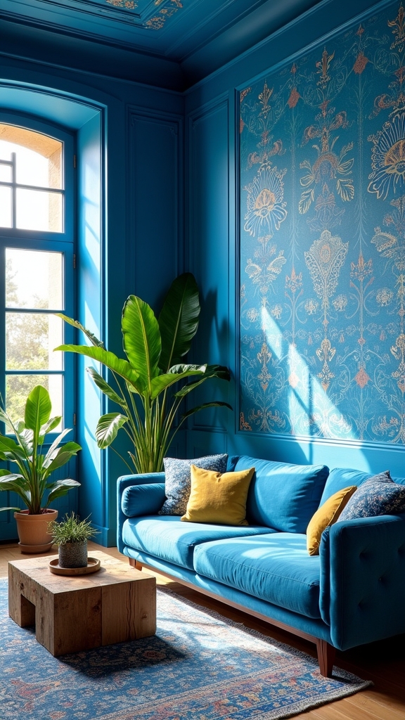 vibrant mediterranean citrus wallpaper