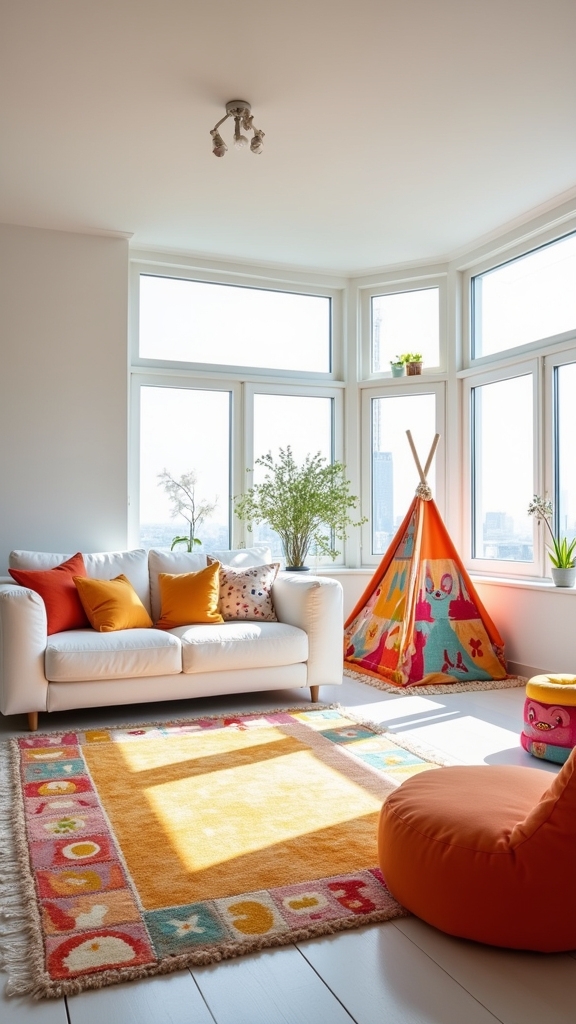 vibrant playful kids zone