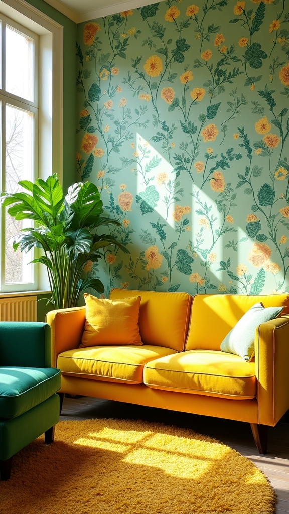 vibrant removable wallpaper transformation