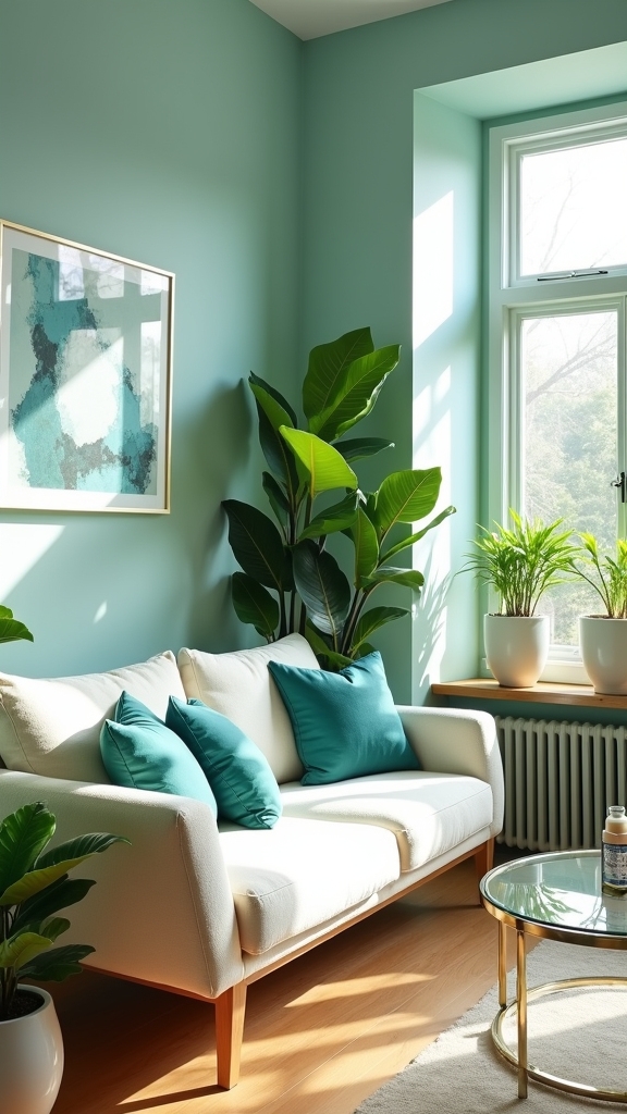 vibrant soothing aqua ambiance