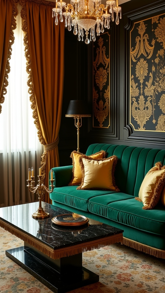 vintage opulence through decor