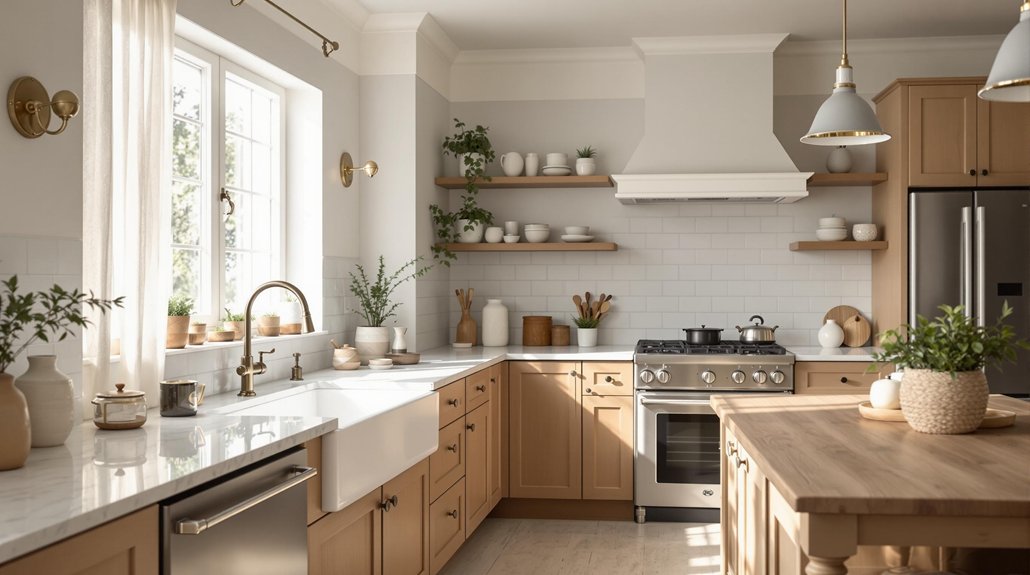 warm and balanced kitchens