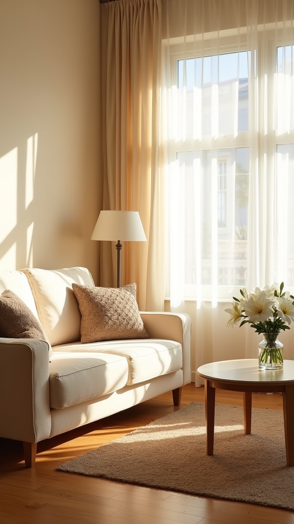 warm beige elegance inviting ambiance