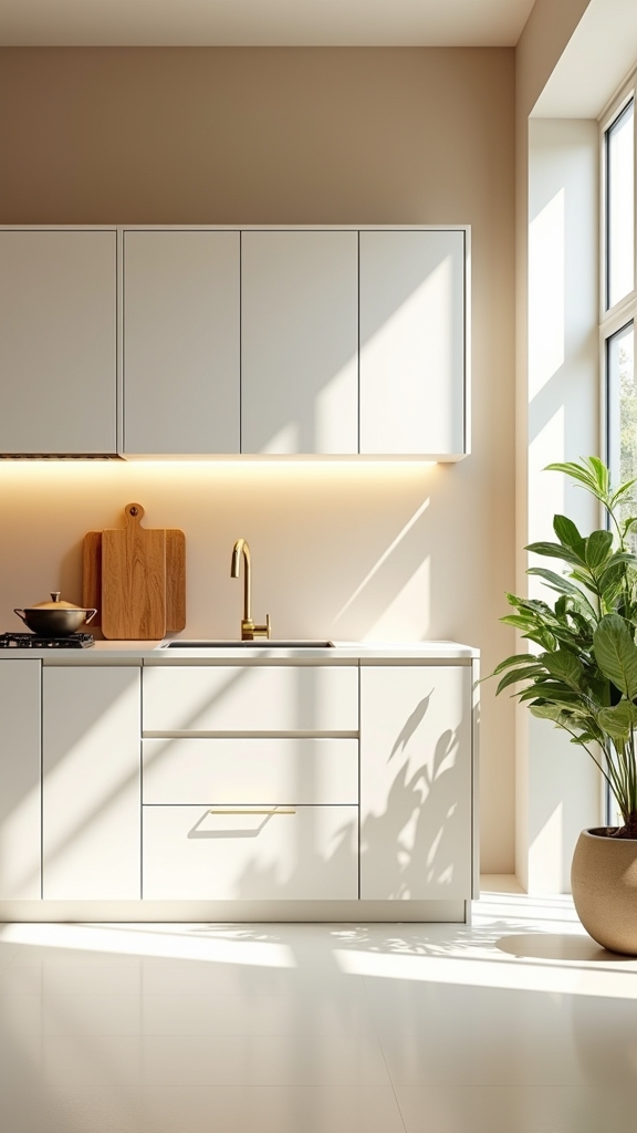 warm beige kitchen elegance