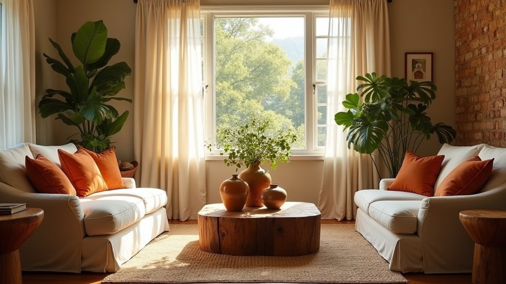 warm earthy living room ideas
