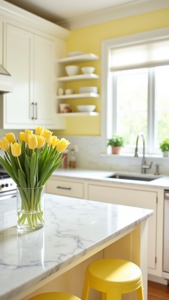 warm inviting pastel yellow