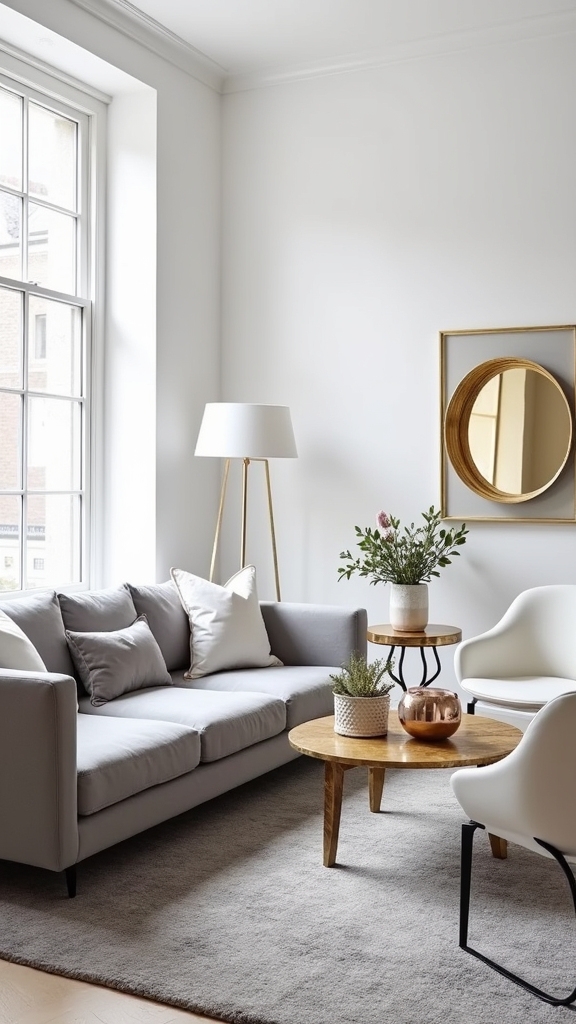 warm metallic accents elegance