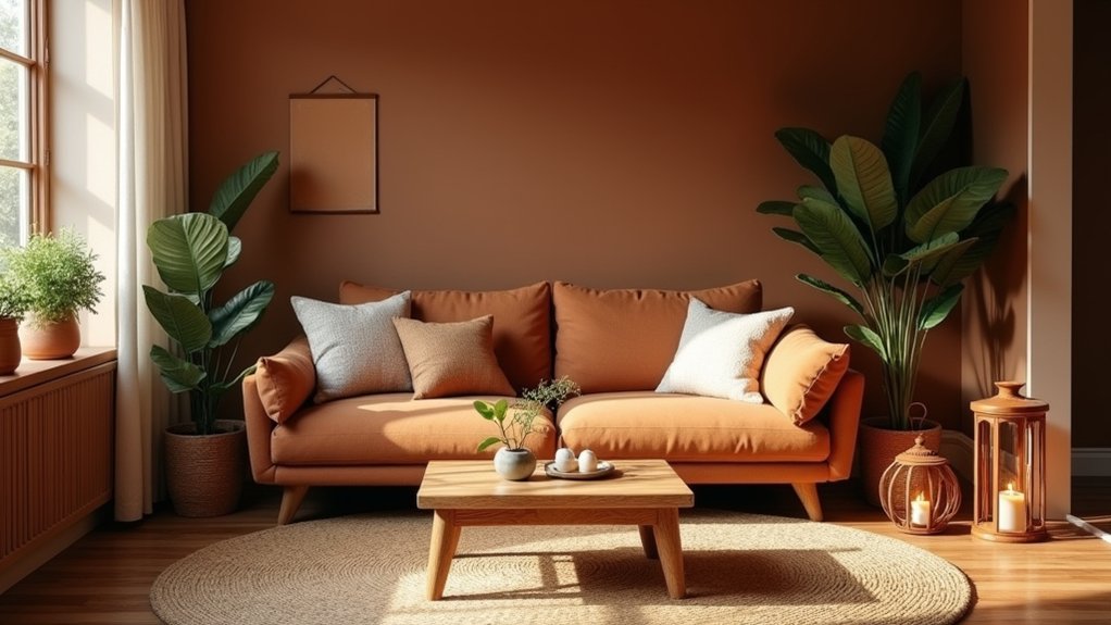 warm natural brown interiors