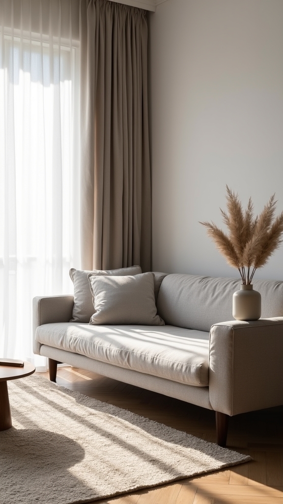 warm neutrals for depth