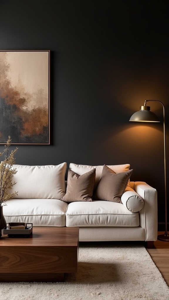 warm neutrals with contrasts