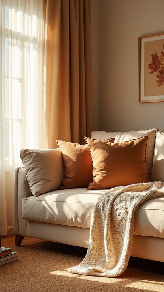 warm sepia caramel tones
