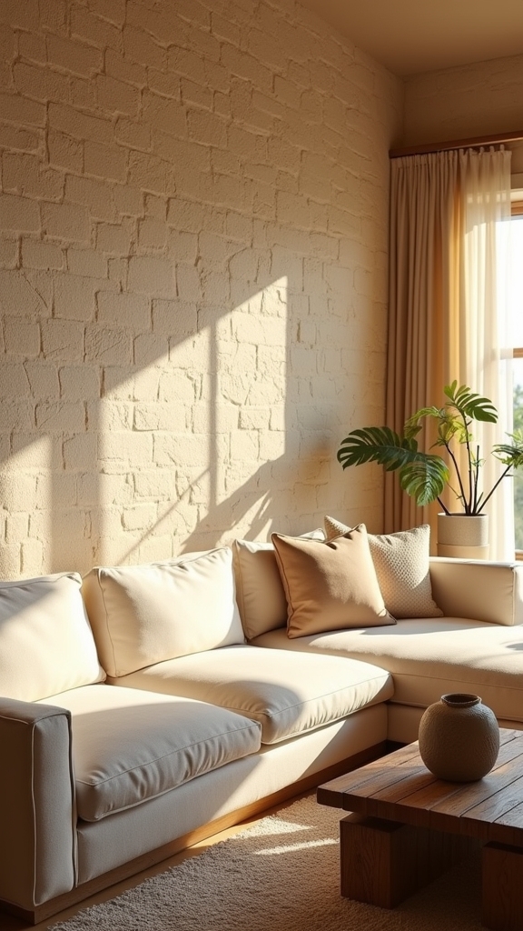 warm stone finishes enhance coziness