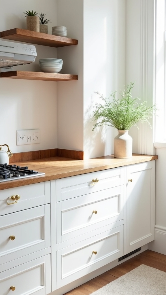 warm wood kitchen accents
