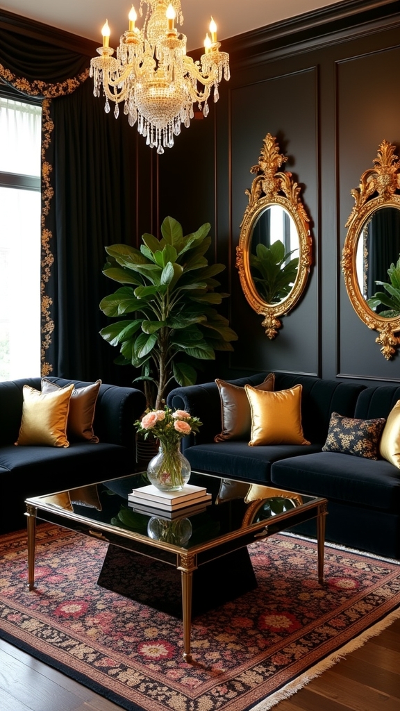 warmth through black and gold