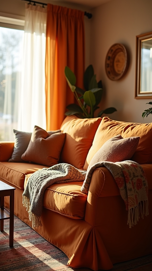 warmth through burnt orange