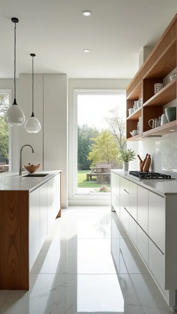 warmth through wooden accents