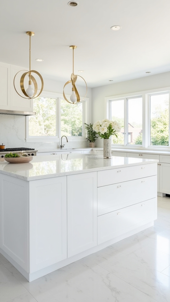 waterfall edge kitchen design
