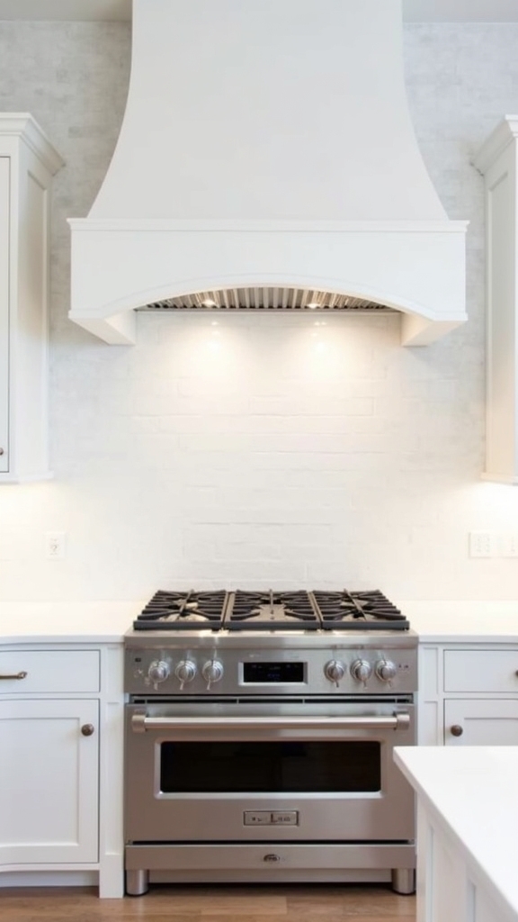 white finished stainless steel elegance