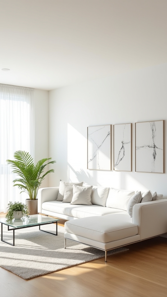 white walls enhance spaciousness