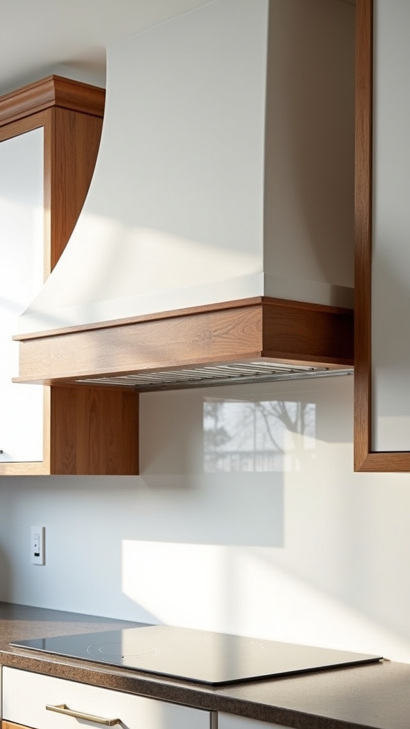 wood accent for warmth