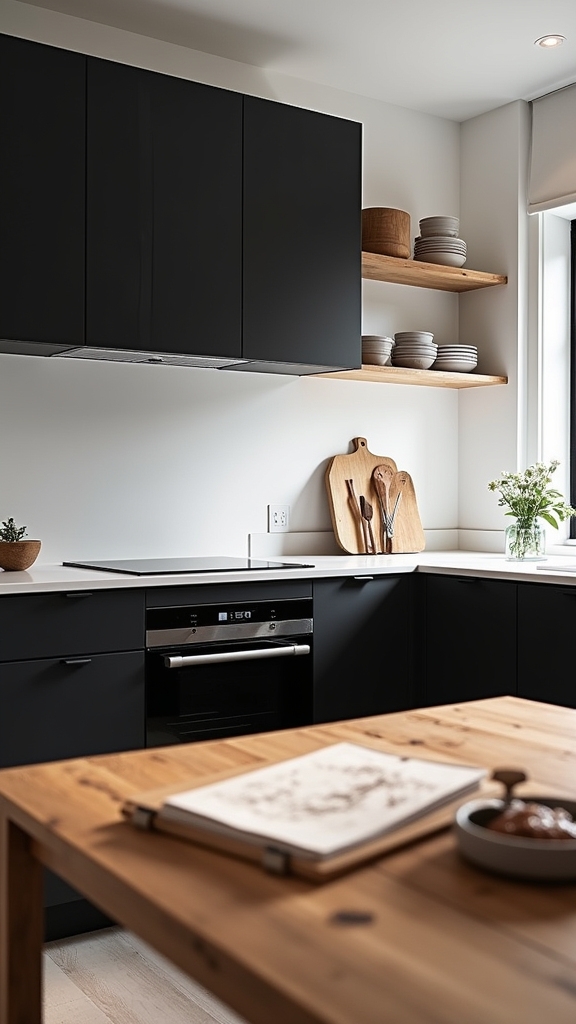 wood accents enhance kitchens