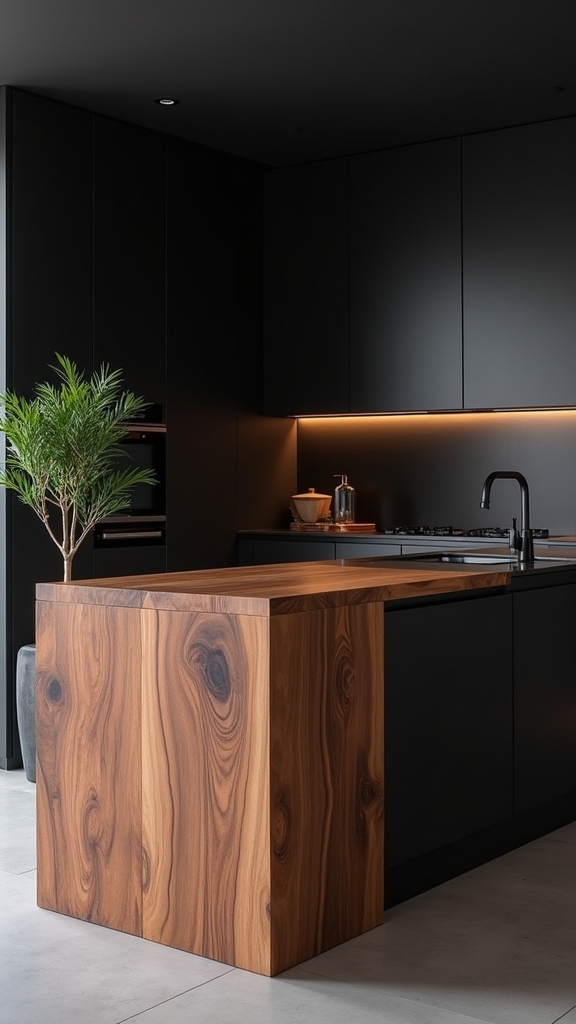 wood and black harmony