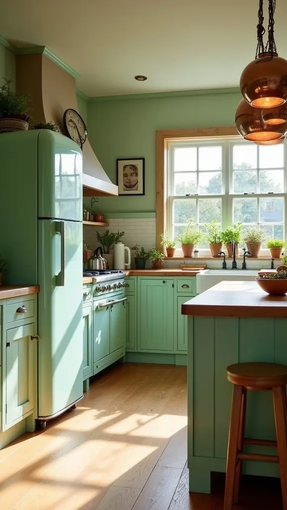 playful green appliance integration