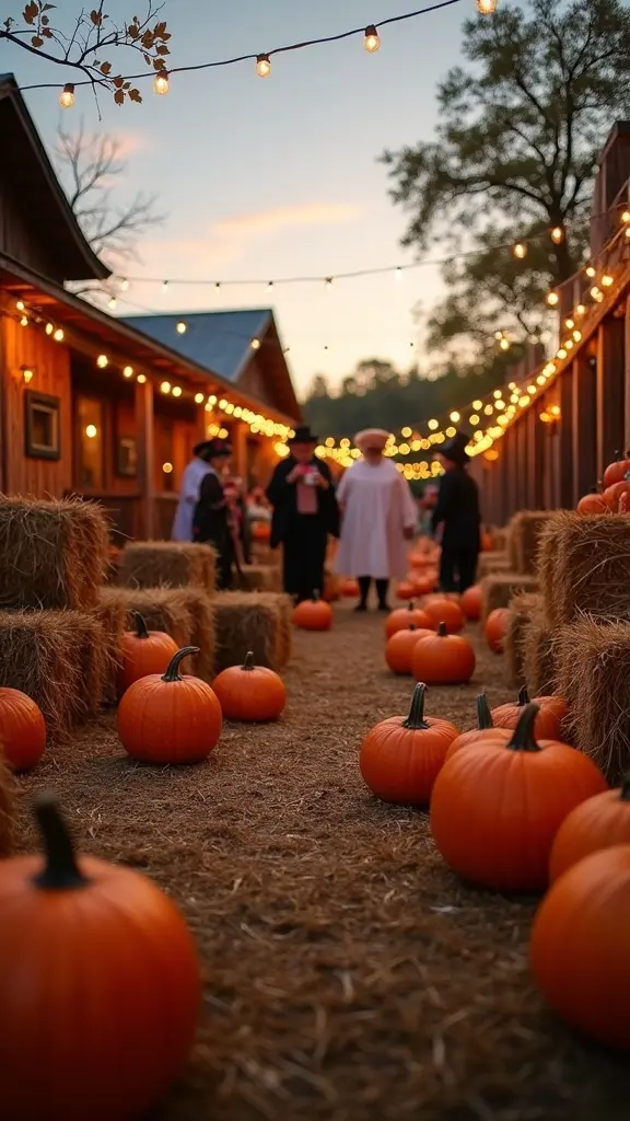 cozy autumn pumpkin gathering
