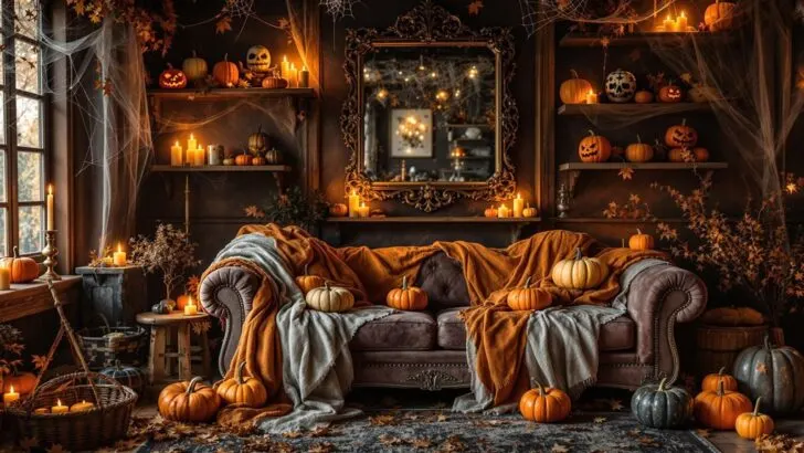 cozy halloween living room decor