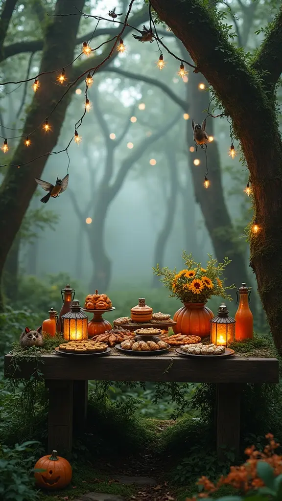 enchanted woodland party decor