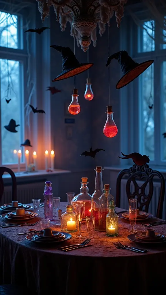 floating hats and potions