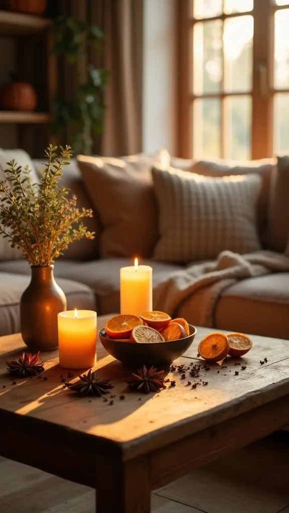 scented elements enhance ambiance