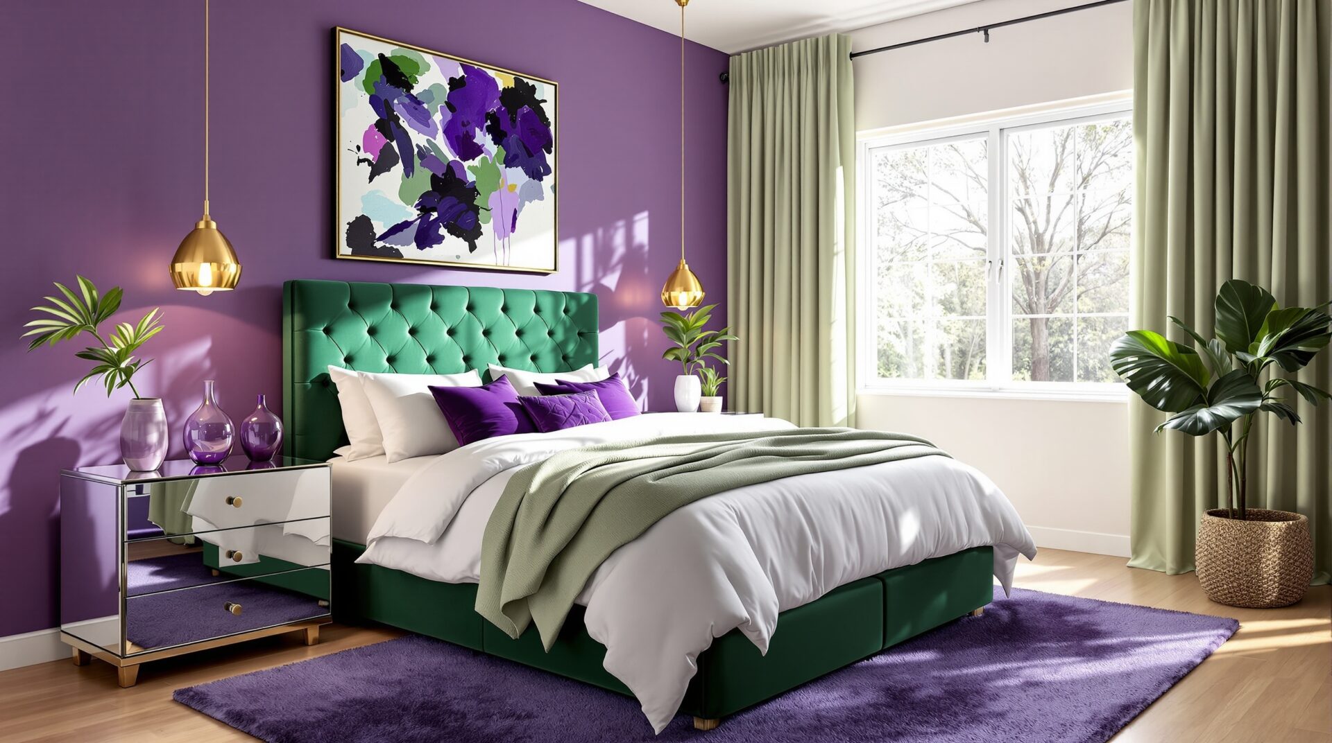 12 Purple and Green Bedroom Ideas for Bold Interiors