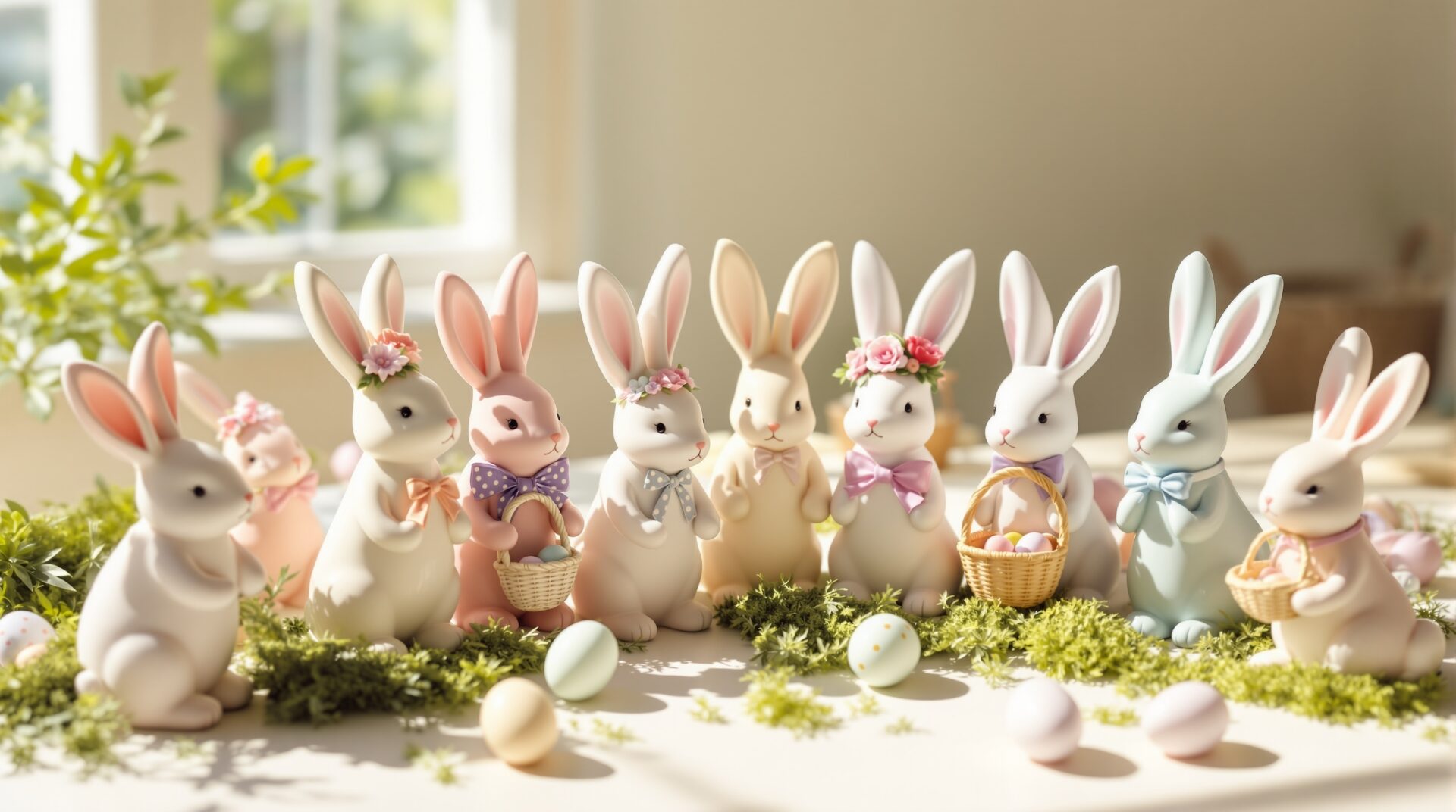 12 Easter Bunny Figurine Ideas That Look Cute and Charming